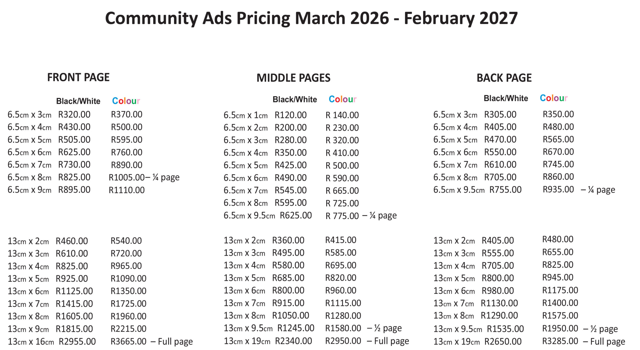 Price List 2026. BW - Colour-updated-1